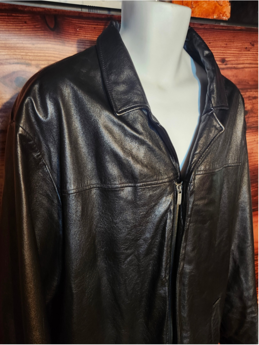 Men's Wilsons Leather M. Julian Leather Jacket Black XLT - Picture 2 of 6